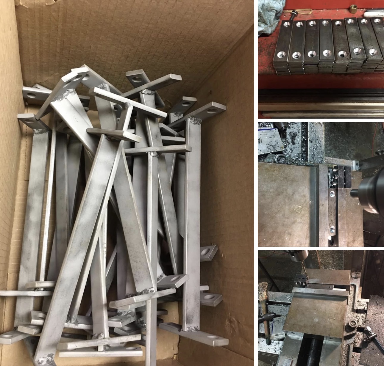 Custom fabricated brackets